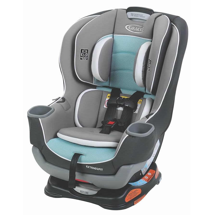 GRACO(グレコ) Extend2Fit ConvertibleCarSeat Amazon.com : Graco Extend2Fit Convertible Car Seat, Spire